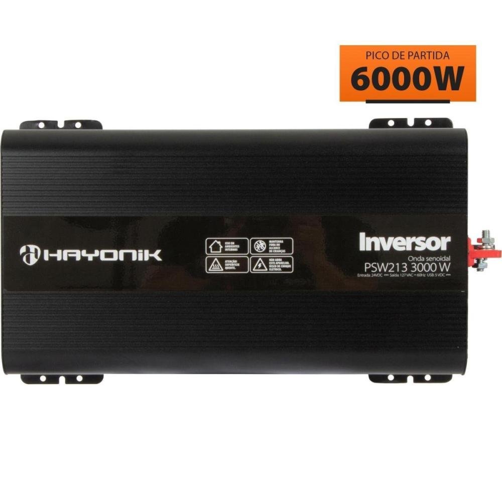 Inversor Automotivo Hayonik Psw213 Onda Senoidal 3000W 24Vdc/127V Un.Venda: Pc/1