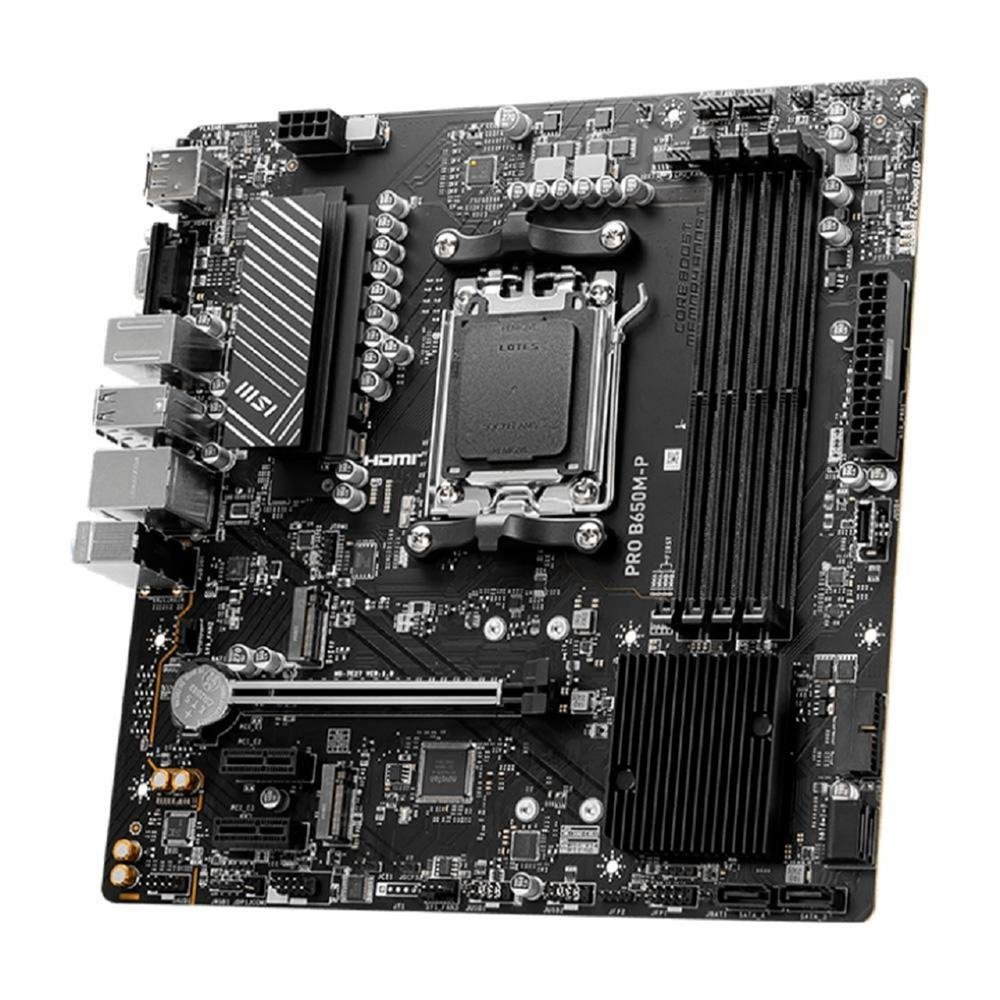 Placa Mãe MSI Pro B650M-P, AMD AM5, M-ATX, DDR5 - PRO B650M-P