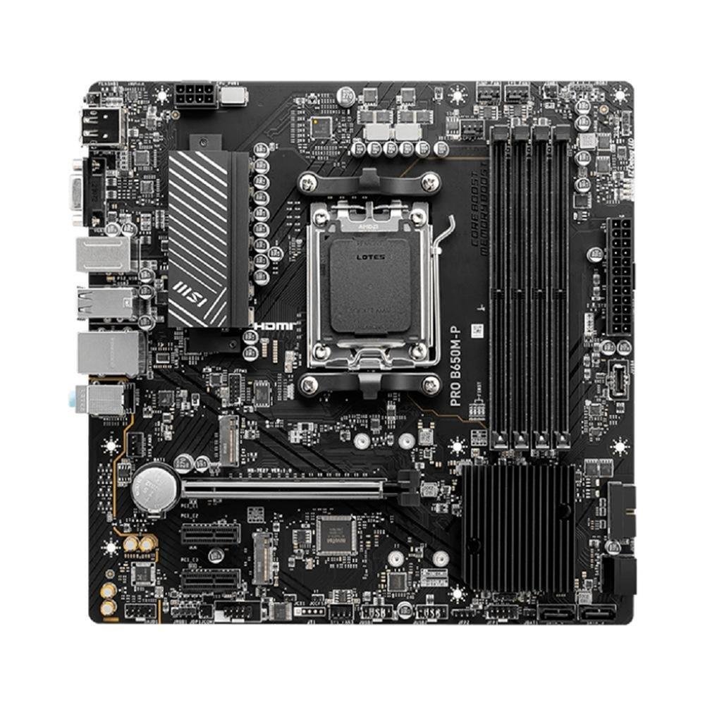 Placa Mãe MSI Pro B650M-P, AMD AM5, M-ATX, DDR5 - PRO B650M-P