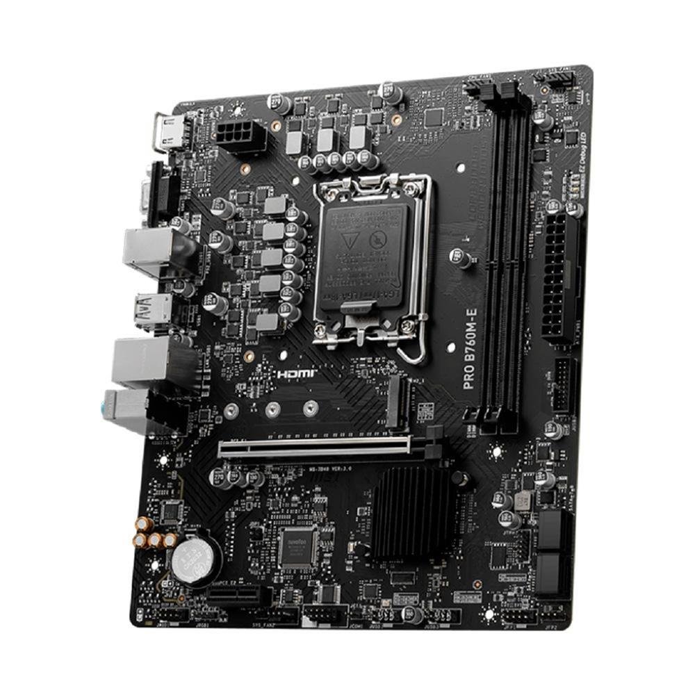 Placa Mãe MSI Pro B760M-E, Intel LGA 1700, M-ATX, DD4 - PRO B760M-E DDR4