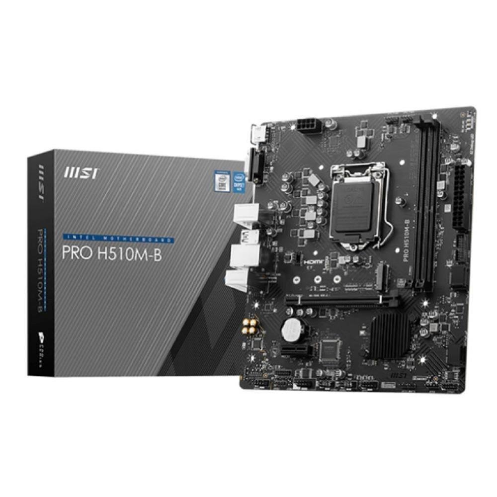 Placa Mãe Msi Pro H510m-B, Chipset H470, Intel Lga 1200, Matx, Ddr4