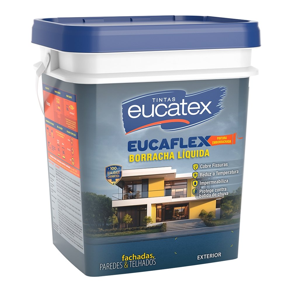 Tinta Acrílica Eucaflex Borracha Líquida Chromium Fosco 20kg