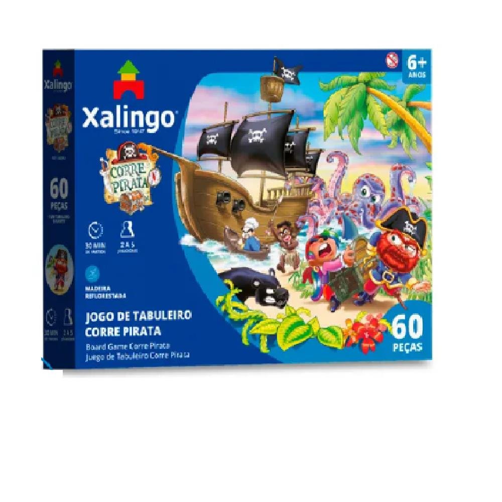 Jogo De Tabuleiro Corre Pirata - Xalingo