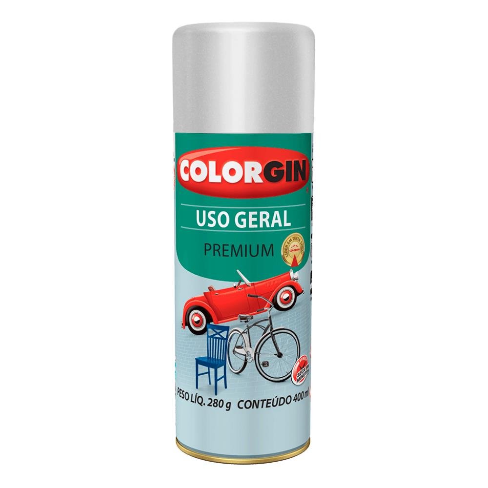 Tinta Spray Uso Geral Premium Me 400ml 55031 Grafite Médio Para Rodas Colorgin