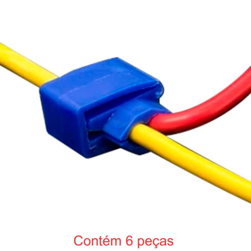 Conector De Derivação 0,75-2,5mm Azul 6 Peças Sforplast