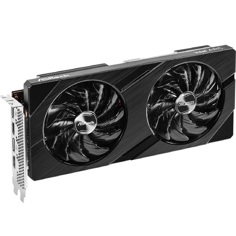 Placa de Video ASRock Arc A750 Challenger D OC, 8GB, GDDR6, 256-Bit, Preto