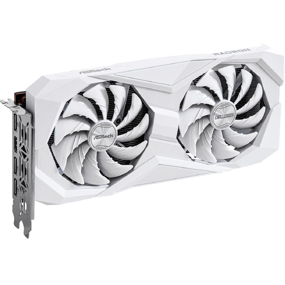Placa de Video ASRock Radeon RX 6600 Challenger, 8GB, GDDR6, 128-Bit, Branco