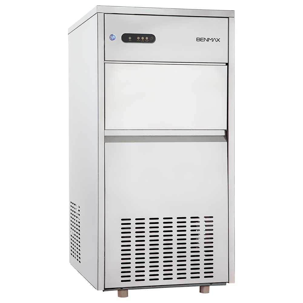 MAQUINA GELO BENMAX SUPER ICE BMGX50-13 CUBO PRODUZ ATE 50KG ACO INOX PRATA 220V