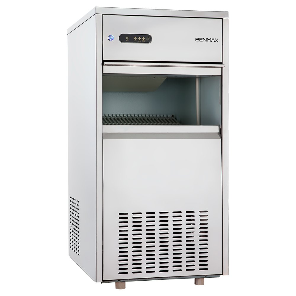 MAQUINA GELO BENMAX SUPER ICE BMGX50-13 CUBO PRODUZ ATE 50KG ACO INOX PRATA 220V