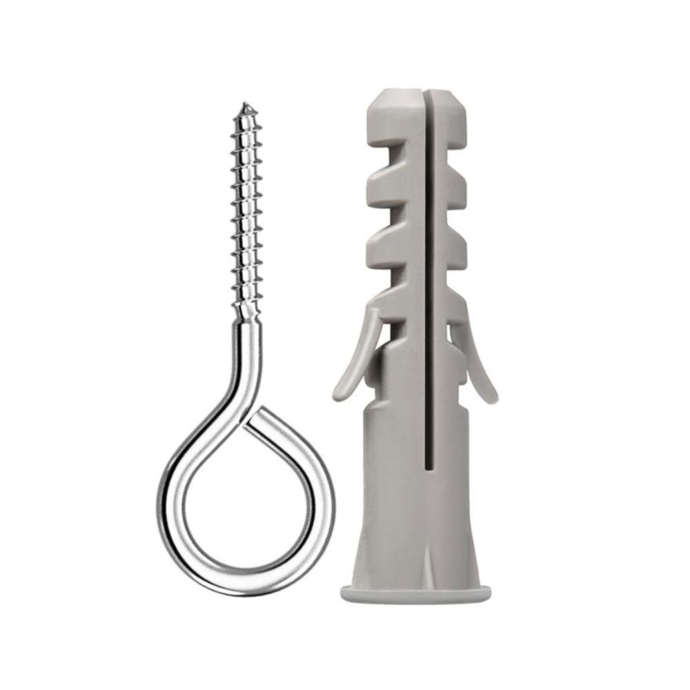 Parafuso Pitão 8 + Bucha Nylon Com Aba 8mm 5 Peças Sforplast
