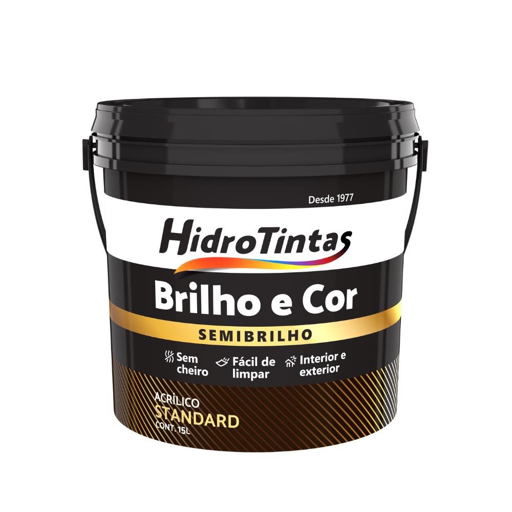 Tinta Acrílica Standard Semibrilho 15l Brilho E Cor Jambo Hidrotintas