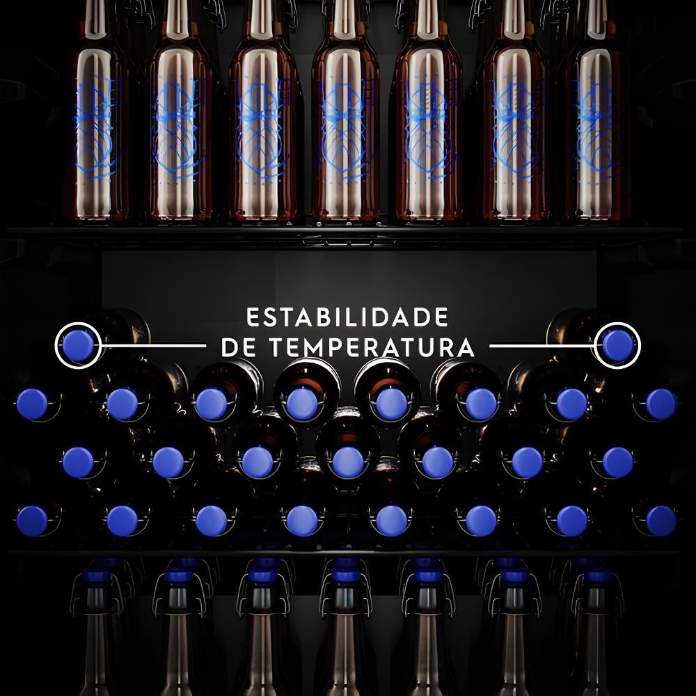 Cervejeira Electrolux 96 Litros Multi Drinks Preto Com Acabamento Em Aluminio Escovado Bcg96 220V