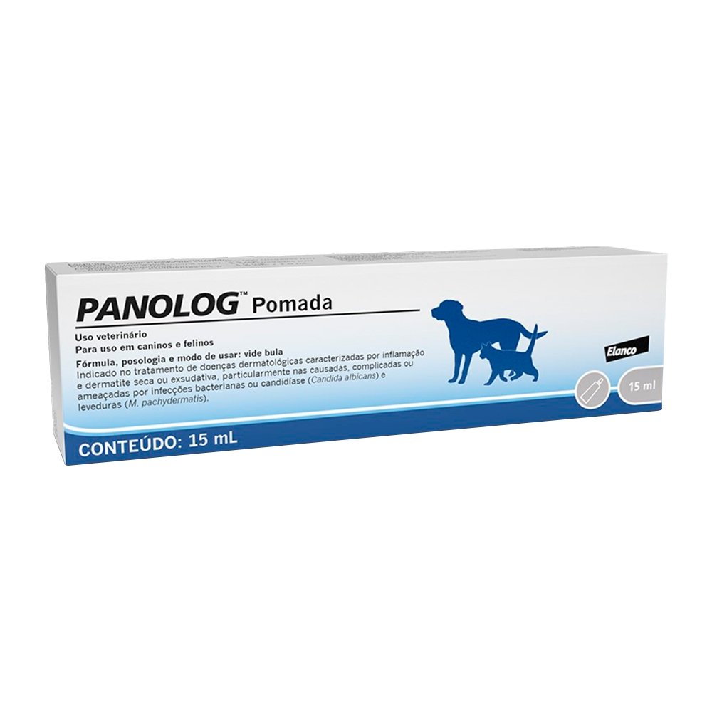 Panolog Elanco Pomada Para Cães e Gatos 15ml