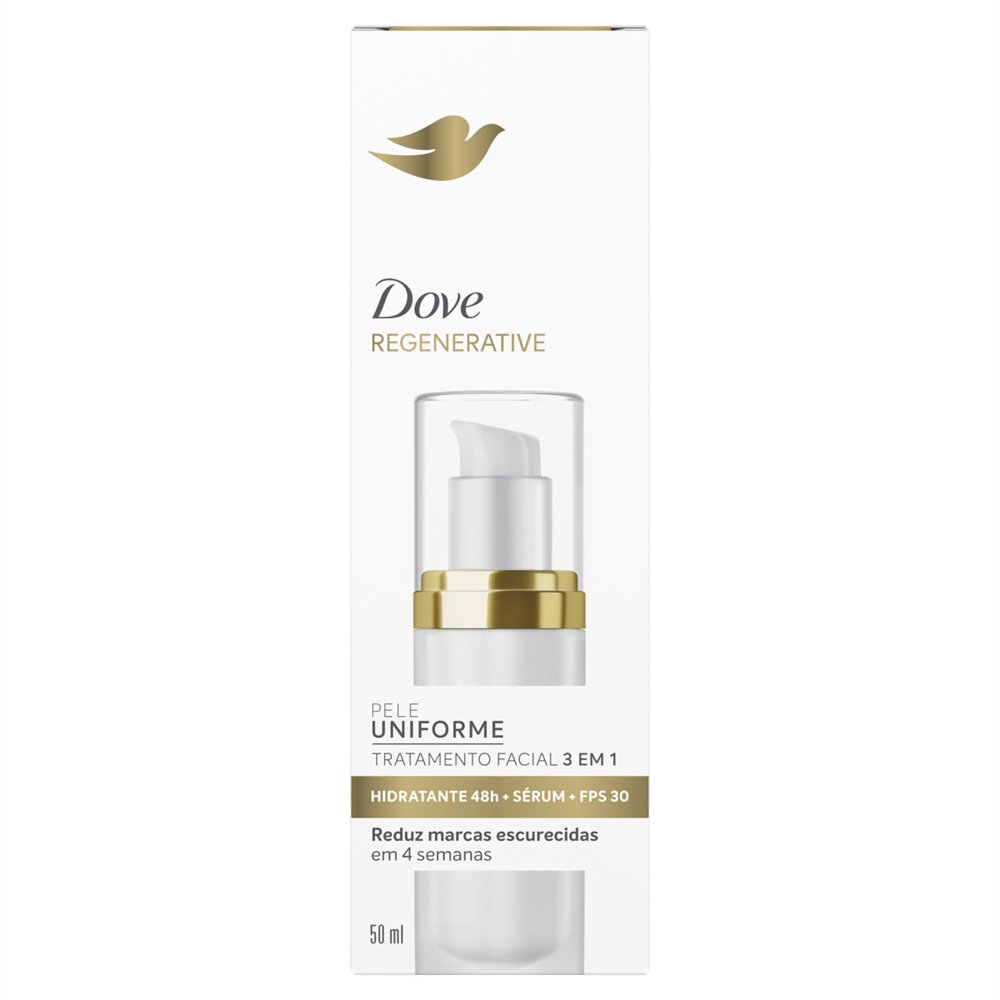 Sérum Dove Facial Regenerative 3 em 1 FPS 30 50 ml