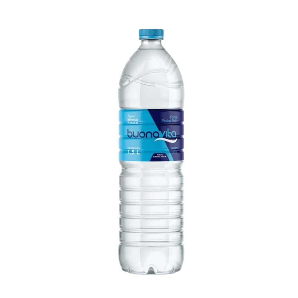 Água Mineral Buona Vita Sem Gás 1,5L - 6 Unidades