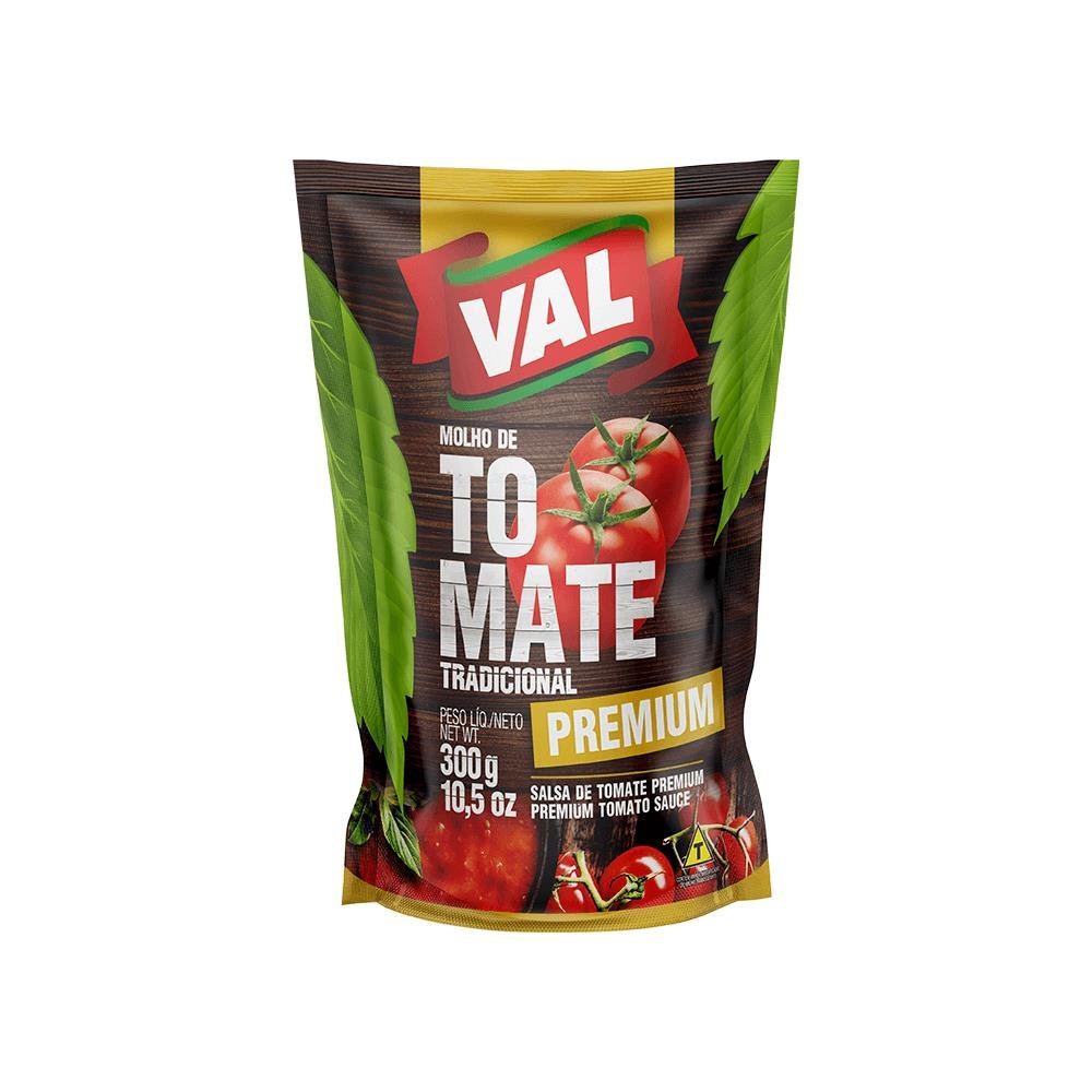 Molho de Tomate Val Premium Sachê 300g - Embalagem com 36 unidades