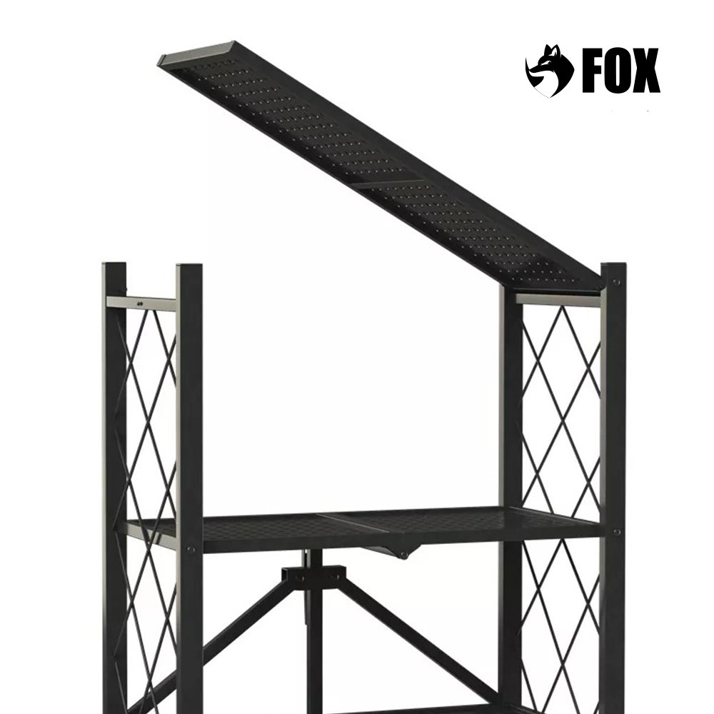 Estante Organizadora Dobravel 3 Niveis Fox Preta