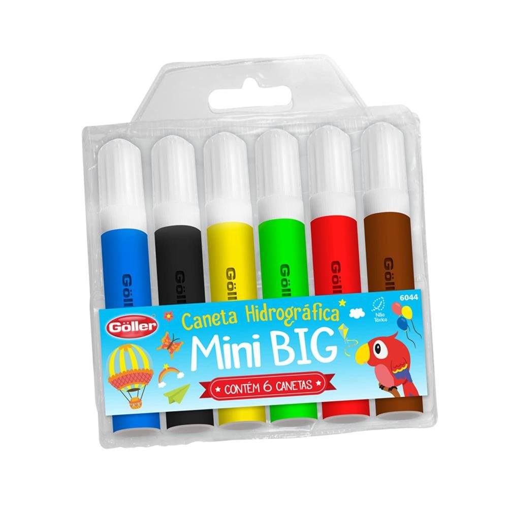 Caneta Hidro Mine Big Com 6 Goller G-1144