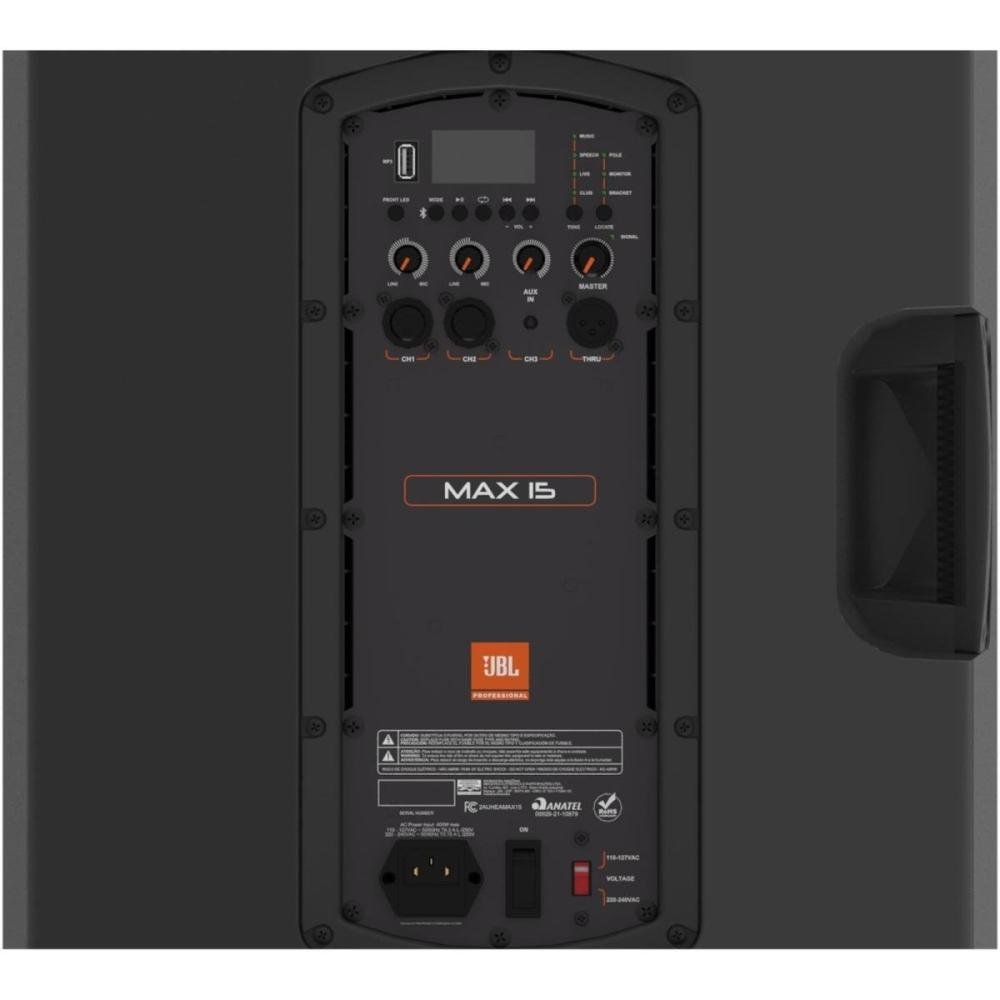 Caixa de Som Ativa JBL Max 15 Bluetooth Preto Un.Venda: PC/1