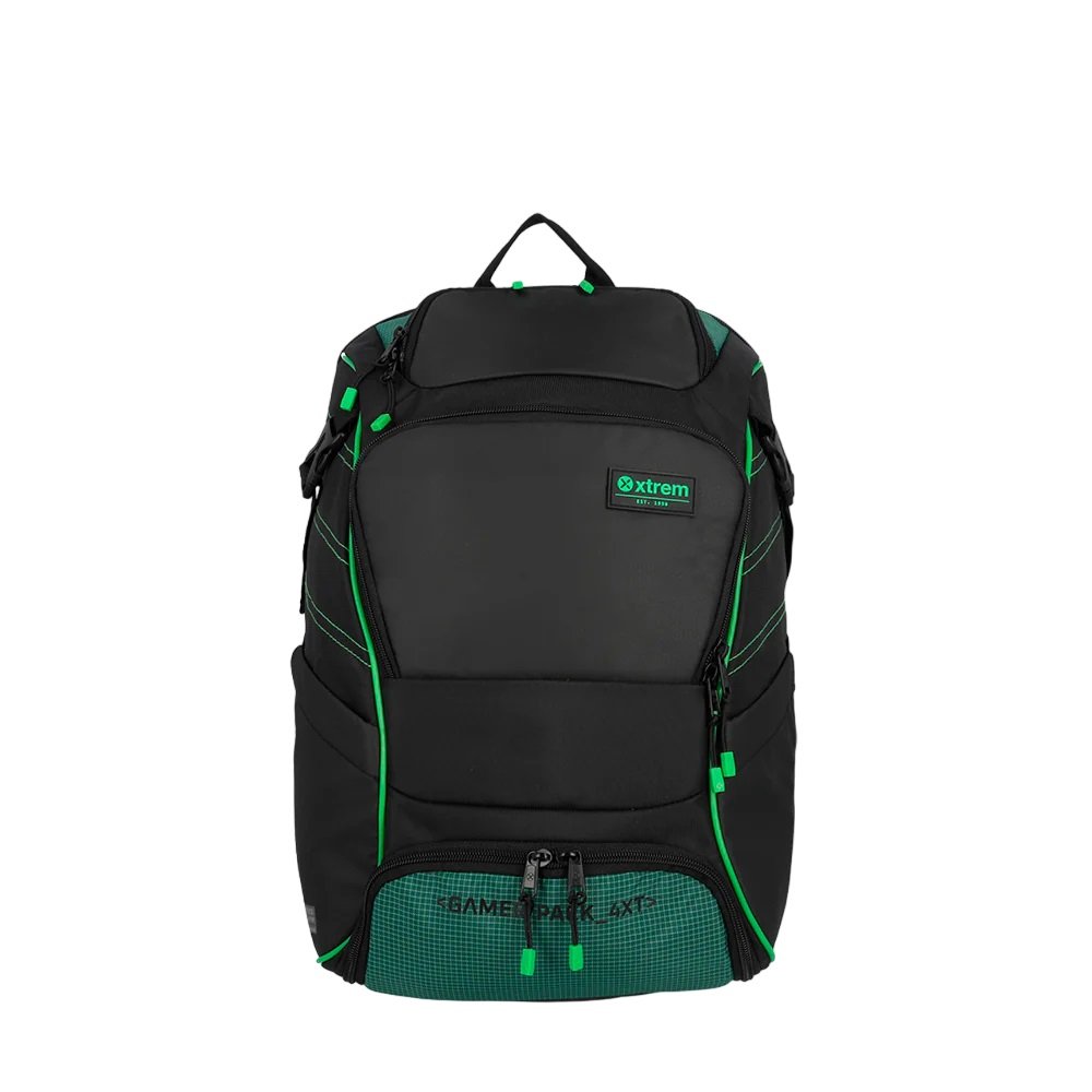 Mochila Para Notebook 17" Xtrem Gamerpack 4xt Preto E Verde, Samsonite