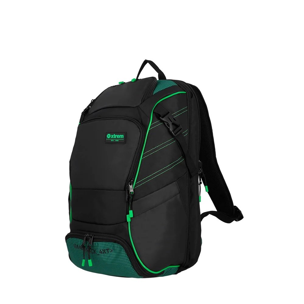Mochila Para Notebook 17" Xtrem Gamerpack 4xt Preto E Verde, Samsonite