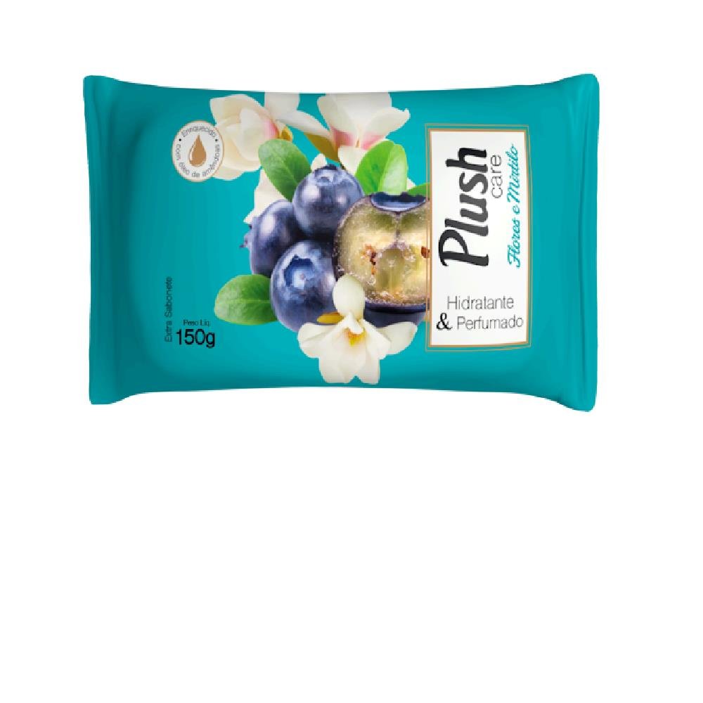 Sabonete Em Barra Flores E Mirtilo Plush 18x150G