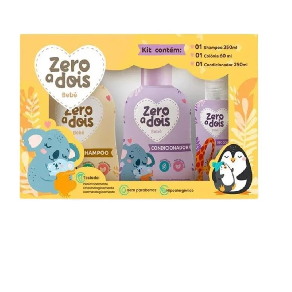 Kit 0A2 De Shampoo, Condicionador E Colônia Caixa Com 8 Kits