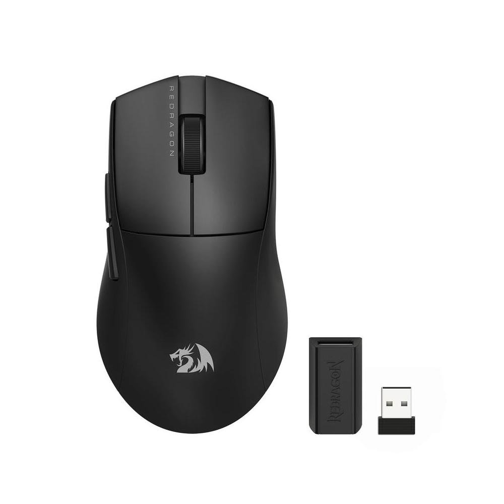 Mouse Gamer Redragon King Pro, 26000 DPI, Wireless, Bluetooth, Cabeado, 7 Botoes, Sensor Pixart PAW3395, Preto - M916-PRO-1K.