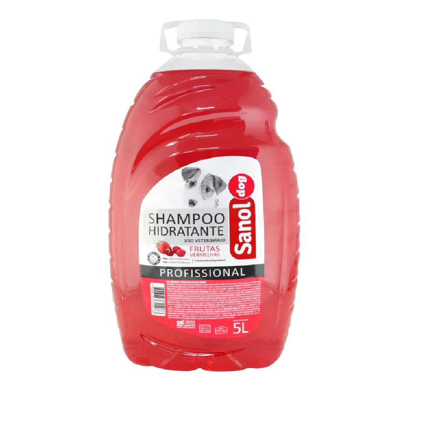 Shampoo Frutas Vermelhas Sanol Dog 3X5L