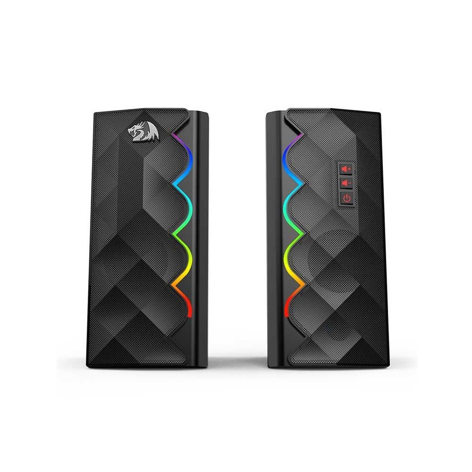 Caixa De Som Gamer Redragon Cipher Rgb Gs522 Preto Usb + P2