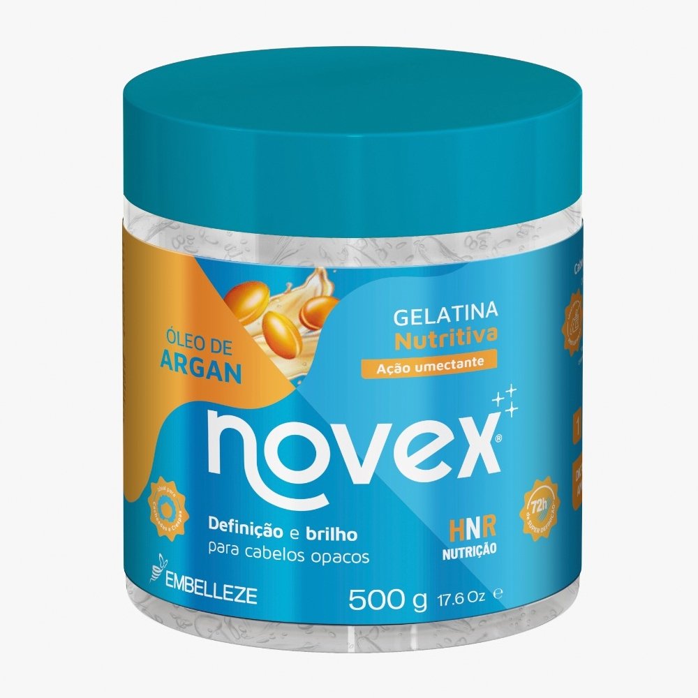 Gelatina Capilar Novex Óleo de Argan Nutritiva 500g