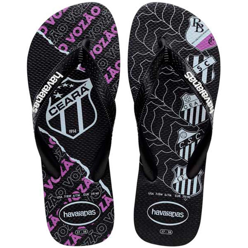 Havaianas Top Times Ceara 0090 Preto 25/26 Com 12 Pares