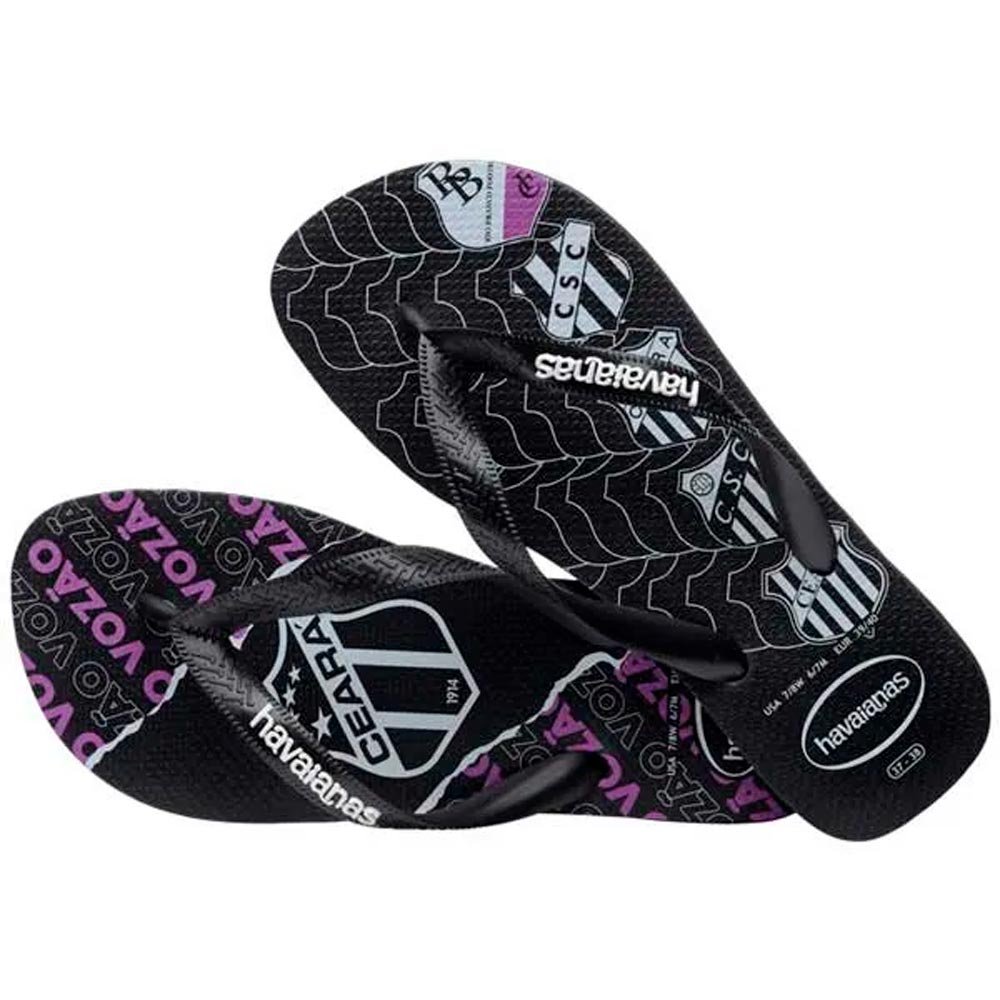Havaianas Top Times Ceara 0090 Preto 25/26 Com 12 Pares