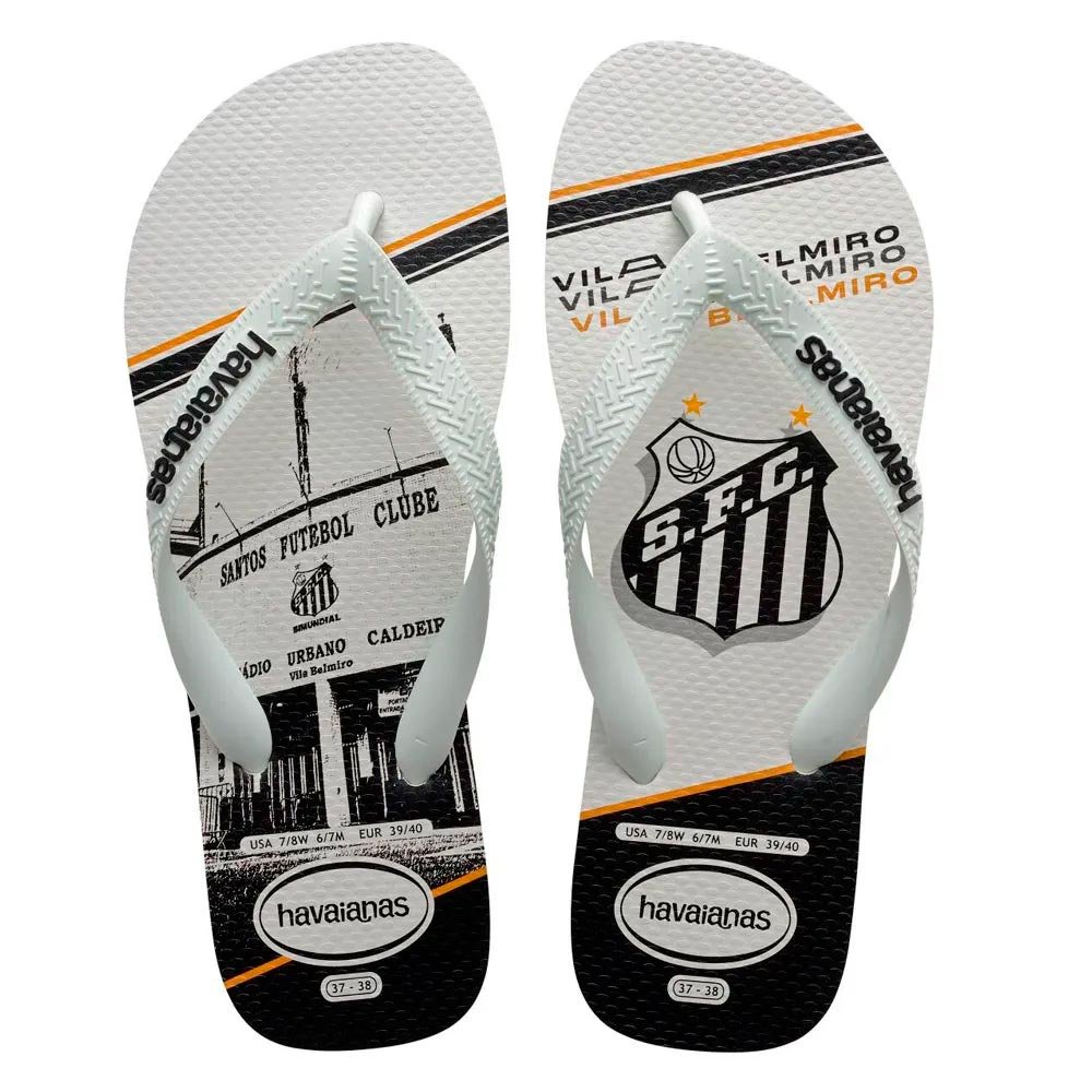 Havaianas Top Times Santos 0198 Branco 25/26 Com 12 Pares