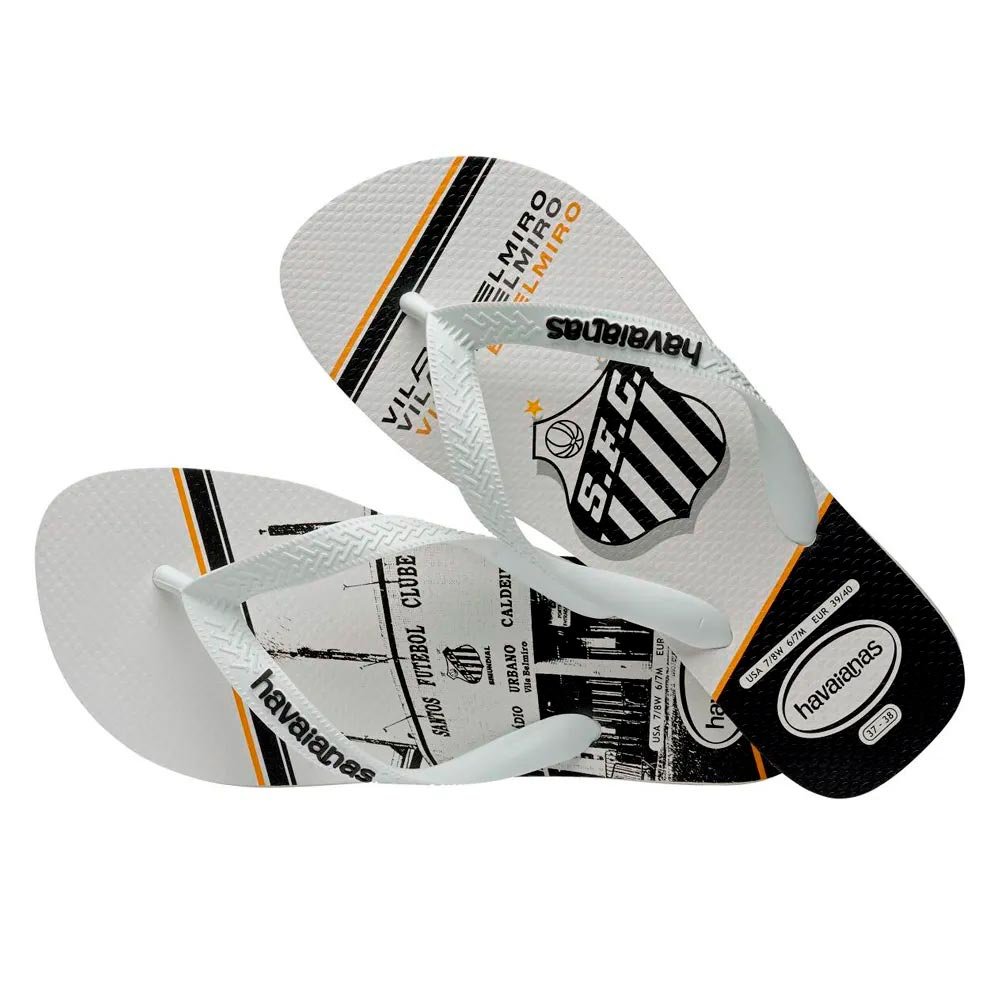 Havaianas Top Times Santos 0198 Branco 25/26 Com 12 Pares