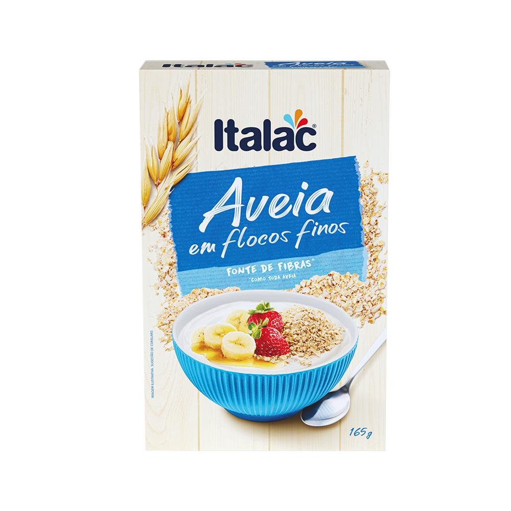 Aveia em Flocos Finos Italac 12x165g
