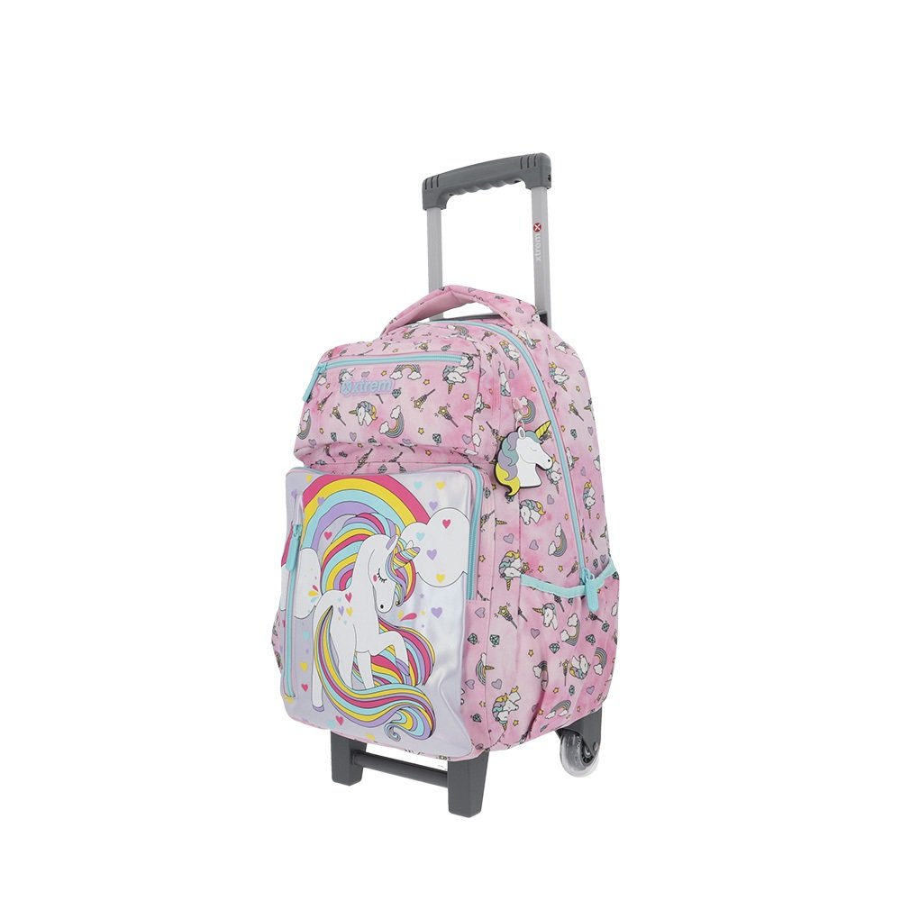 Kit Mochila Infantil Xtrem New Run Pack 4xt Unicornio Tie Dye, Lancheira + Estojo, Samsonite