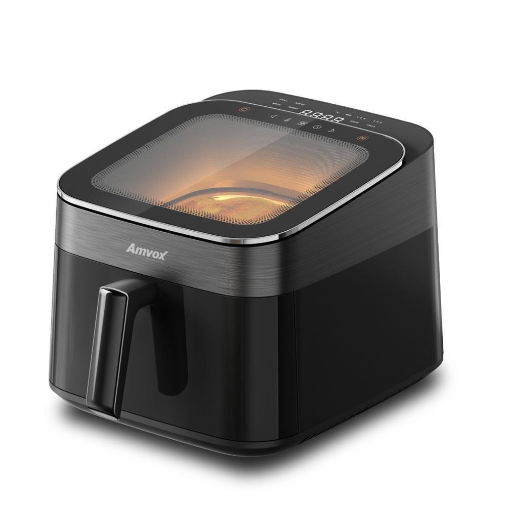 Fritadeira Eletrica Air Fryer 6,5l Amvox Arf 1465 Turbo 1700w Black 110v