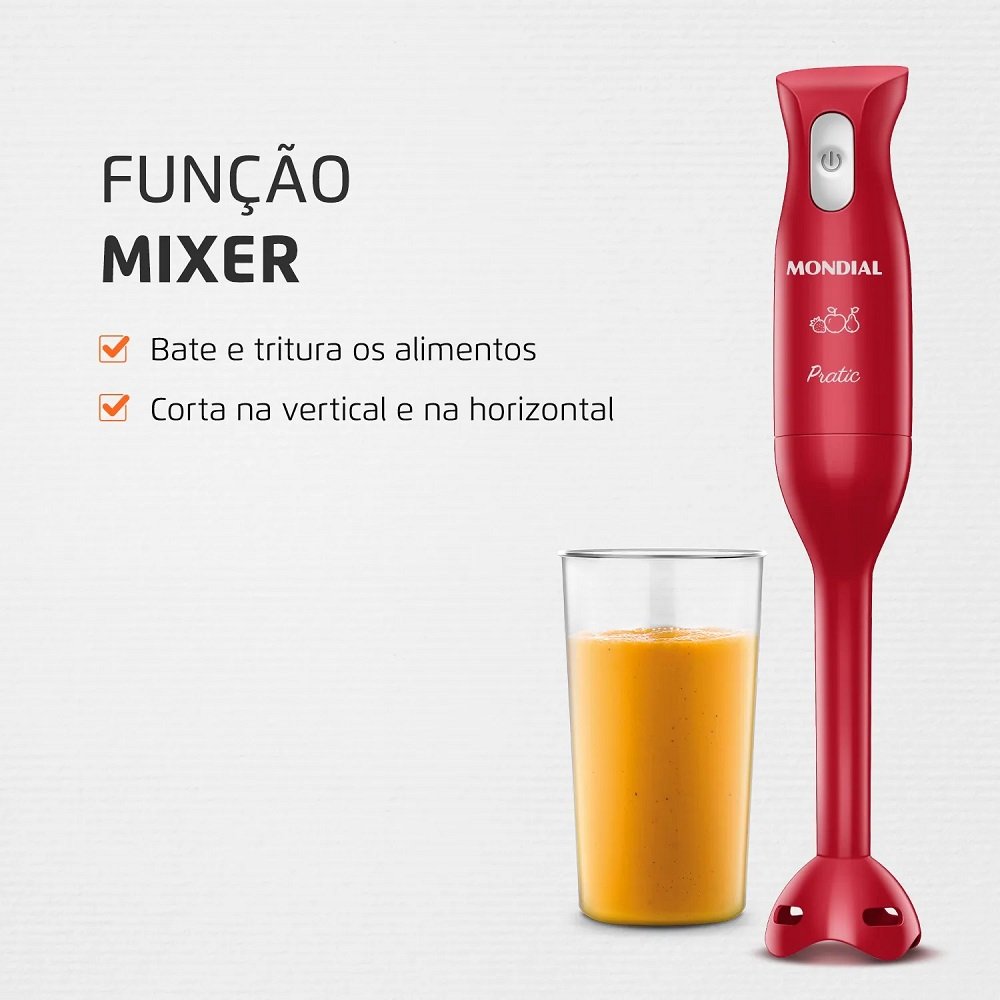 Mixer 200w M-15-R 220v, Vermelho , Mondial