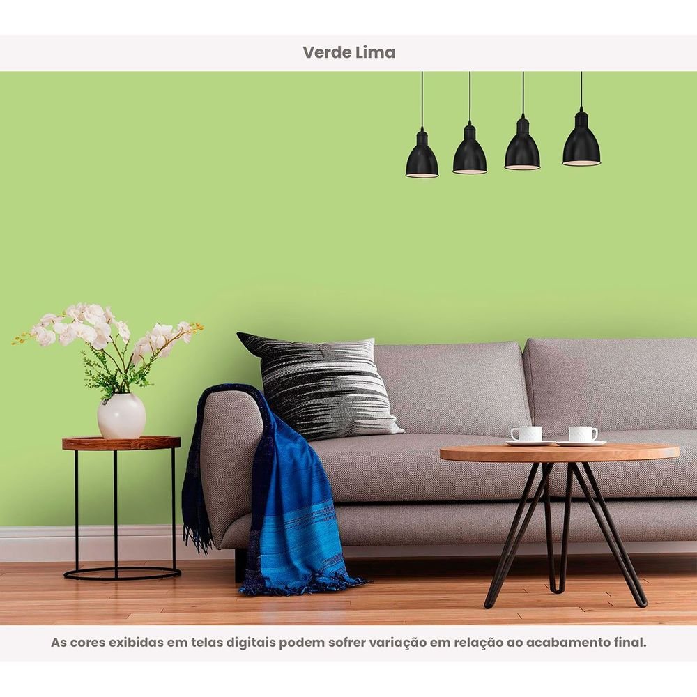 Tinta Acrílica Econômica Fosca 3l Demais Verde Lima Hidrotintas