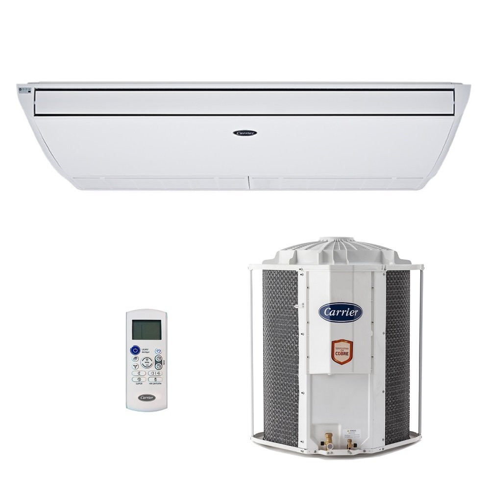 Ar condicionado Split Teto Carrier Xperience Fixo 57.000 BTU/h Frio Trifasico Branco 42ZQB60C5/38CCW060235MC 380V