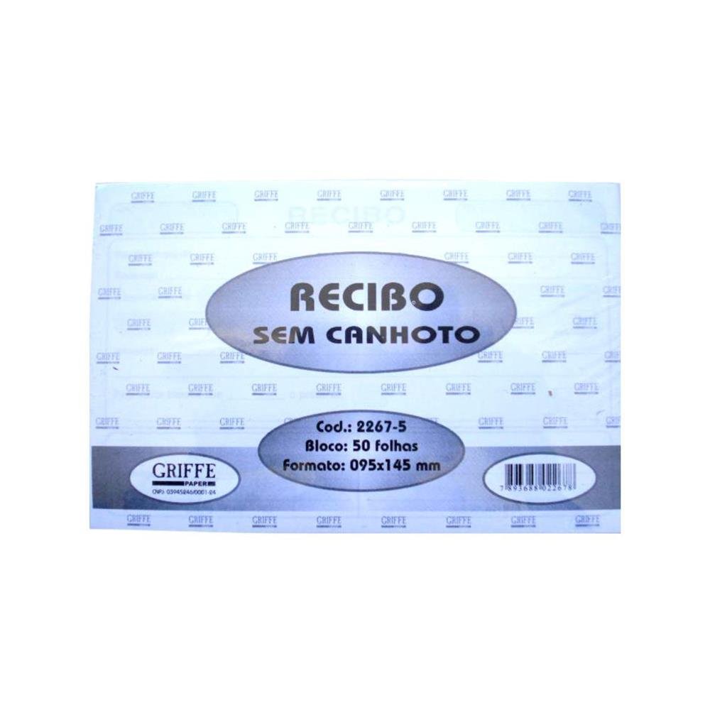 Recibo Comercial S/Canhoto Griffe 50F C/20 .2267-5