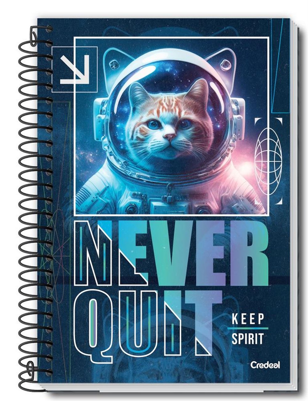 Caderno Credeal Universitario Espiral Capa Dura 96 Folhas My Collection Masculino C/4 Ref 2-8172-7
