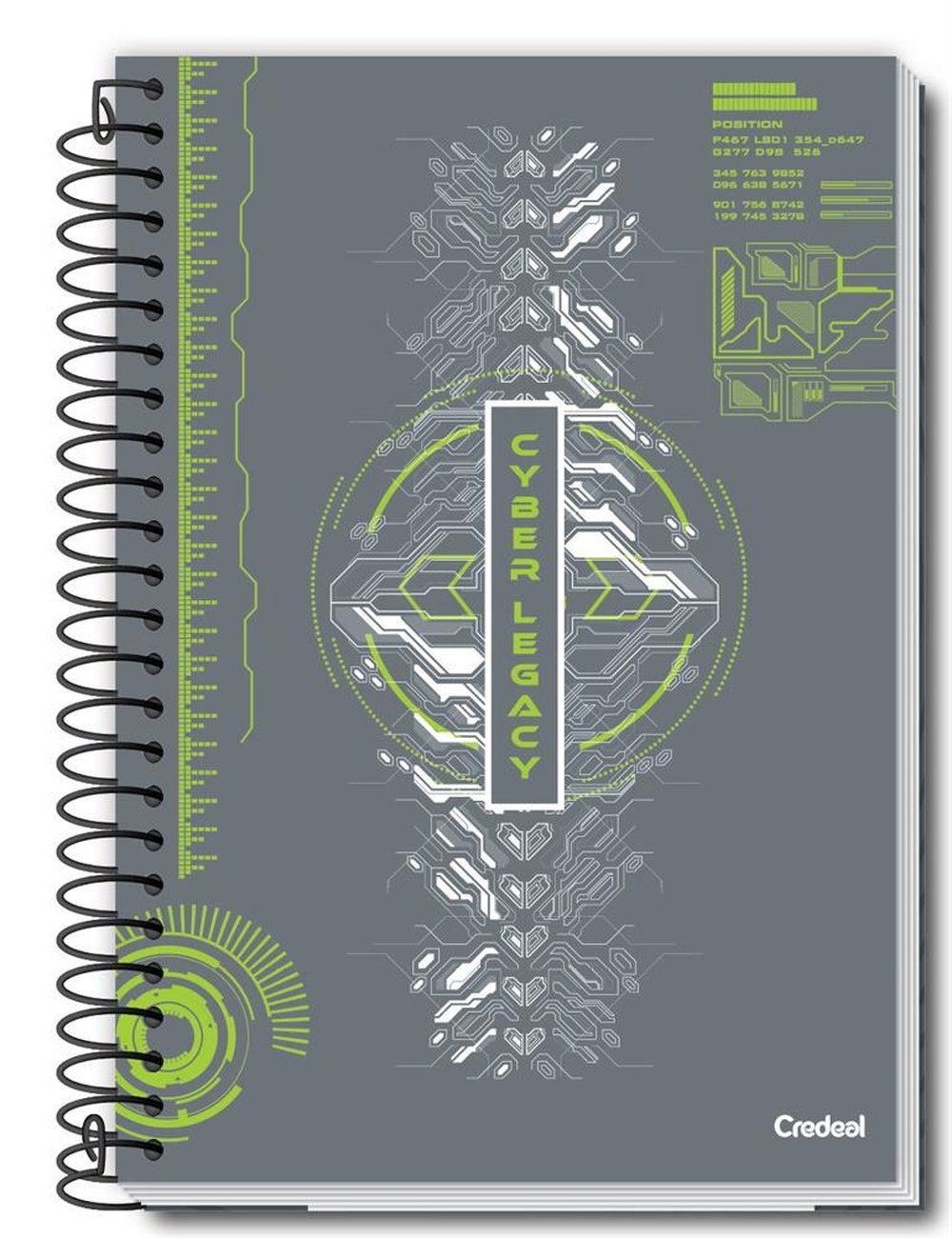 Caderno Credeal Universitario Espiral Capa Dura 96 Folhas My Collection Masculino C/4 Ref 2-8172-7