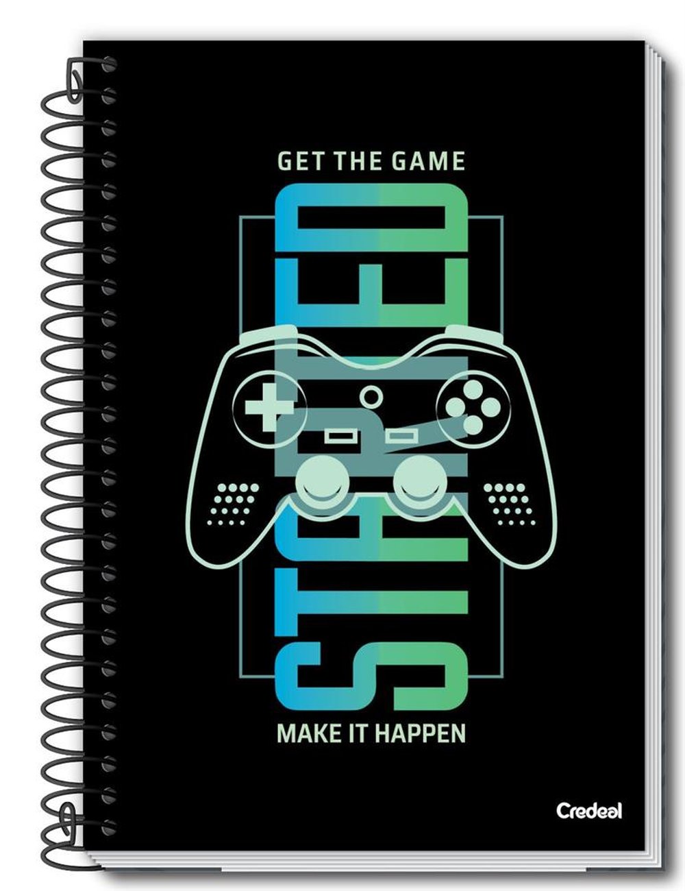 Caderno Credeal Universitario Espiral Capa Dura 96 Folhas My Collection Masculino C/4 Ref 2-8172-7