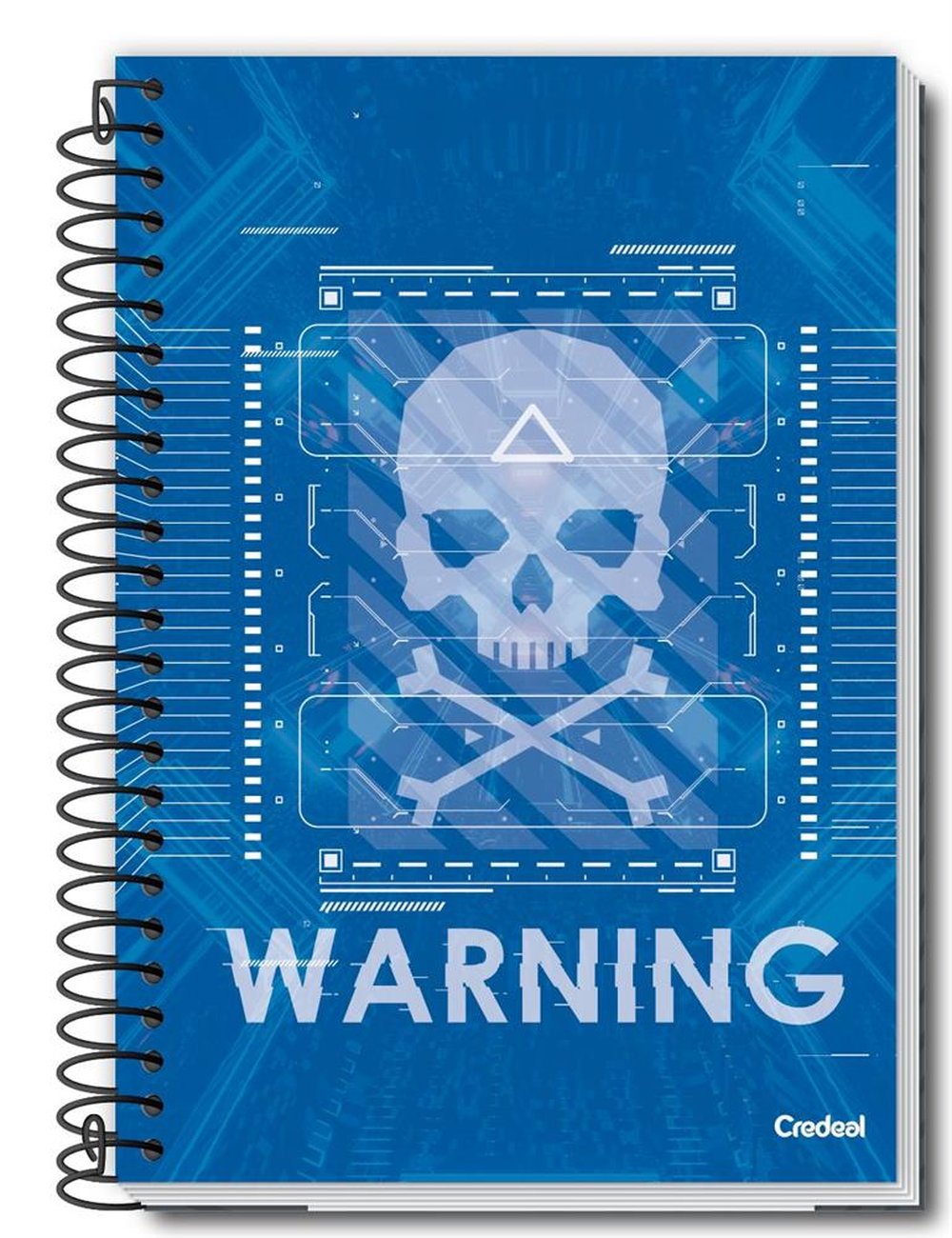 Caderno Credeal Universitario Espiral Capa Dura 96 Folhas My Collection Masculino C/4 Ref 2-8172-7