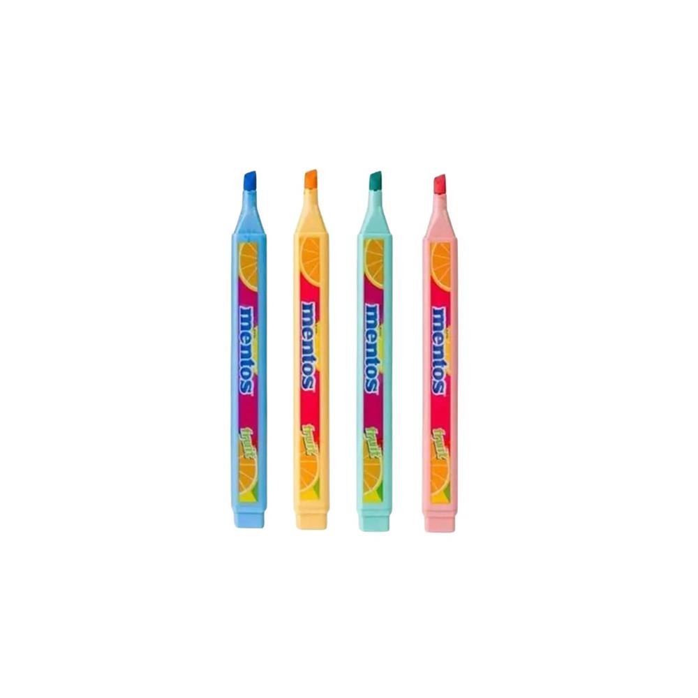Marca Texto Mentos Compactor 4 Cores