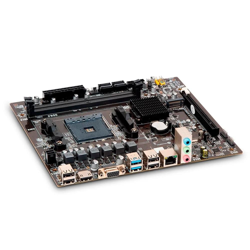 Placa Mãe AMD A320 DDR4 Goldentec