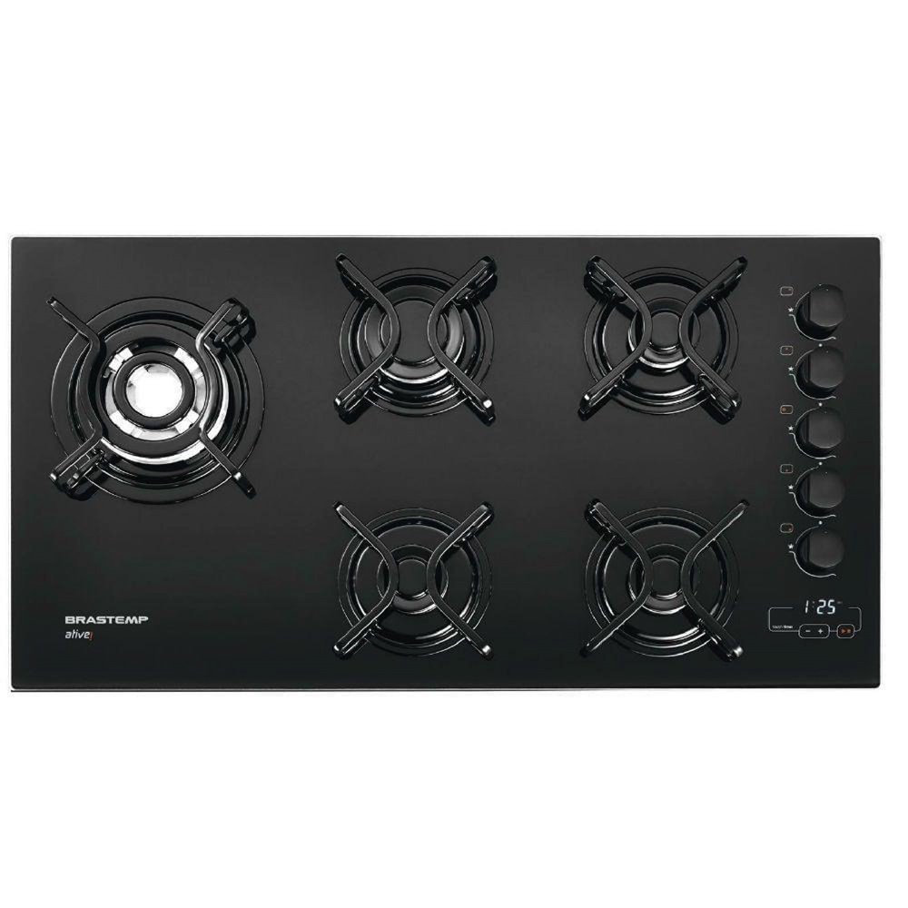 Cooktop Brastemp 5 Bocas Touch Timer Bdt85ae - Bivolt