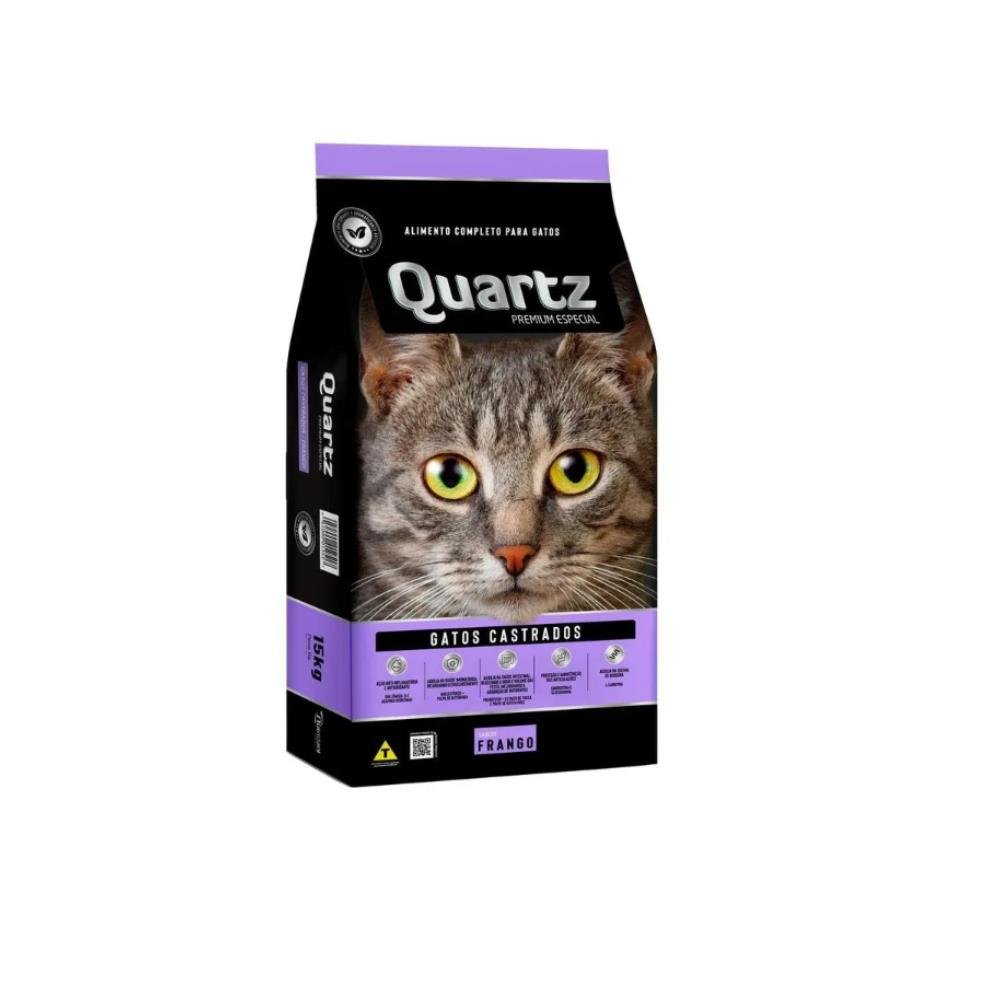 Ração Gatos Quartz Castrado Frango 10,1kg